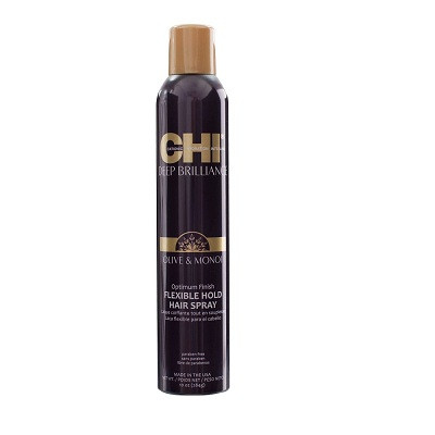 CHI DEEP BRILLIANCE Olive & Monoi Optimum Finish Flexible Hold Hairspray Лак для волос эластичной фиксации, 28