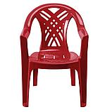 Пластиковый стул - Кресло для дачи "Престиж-2" (желтый), фото 3