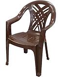 Пластиковый стул - Кресло для дачи "Престиж-2" (желтый), фото 6