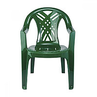 Пластиковый стул - Кресло для дачи "Престиж-2" (темно-зеленый)