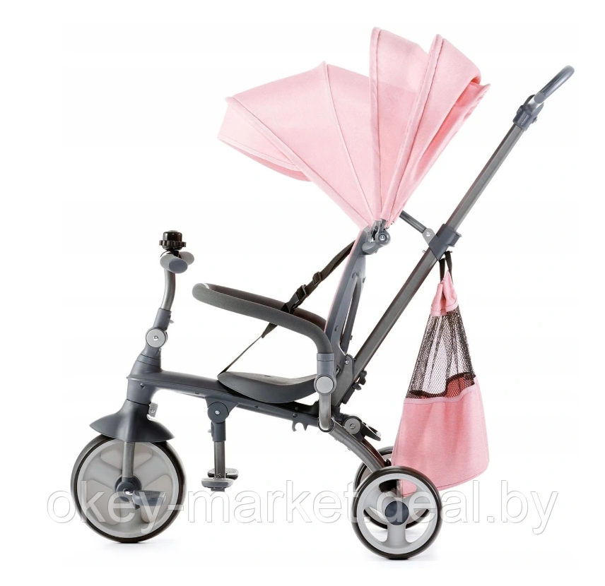 Детский трехколесный велосипед Kinderkraft Jazz розовый - фото 9 - id-p150156416
