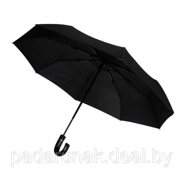 Автоматический противоштормовой зонт Конгресс ( черный/синий) - фото 2 - id-p150160018