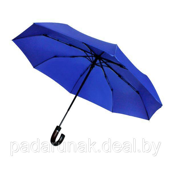Автоматический противоштормовой зонт Конгресс ( черный/синий) - фото 3 - id-p150160018
