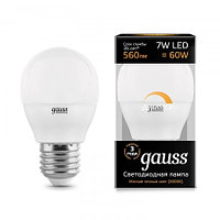 Светодиодная лампа диммируемая Gauss G45 Globe-dim E27 7 Вт 3000 К 105102107-D