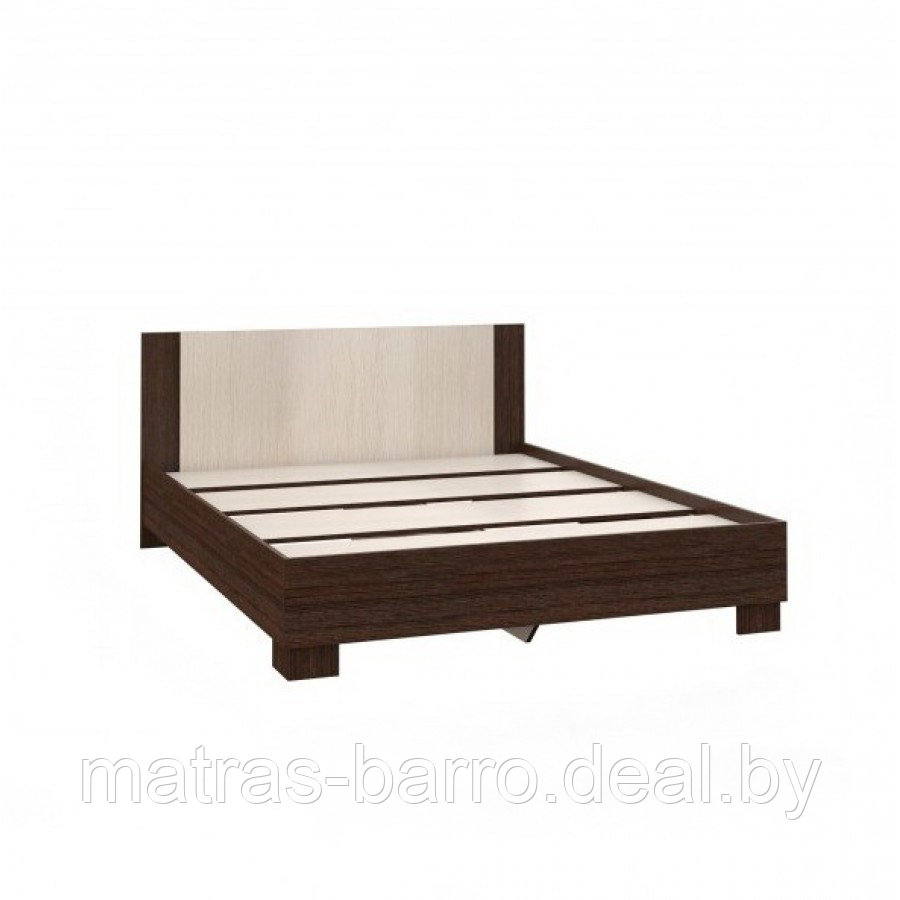 Кровать двуспальная Аврора-160 венге/дуб молочный - фото 3 - id-p150168062