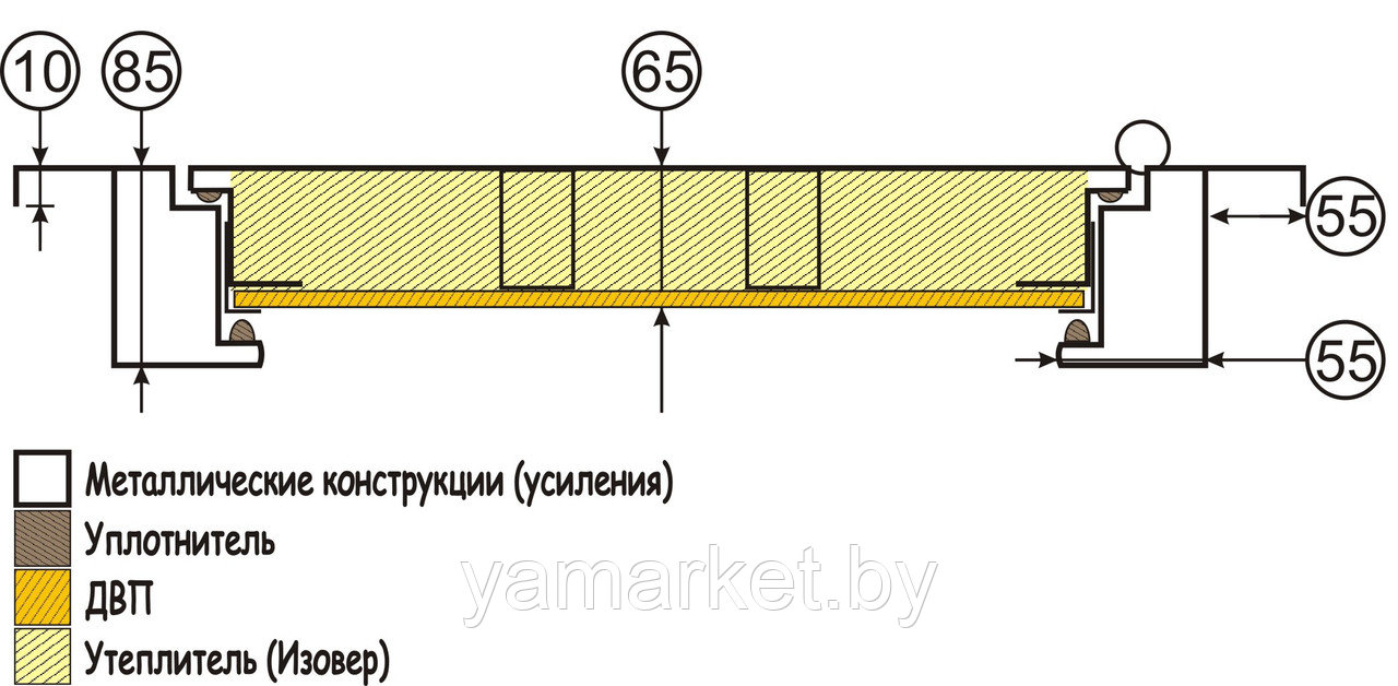 Дверь входная металлическая двухстворчатая Фактор K - фото 10 - id-p150186141