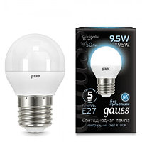 Светодиодная лампа Gauss G45 шар LED Globe E27 9.5 Вт 4100 К 105102210