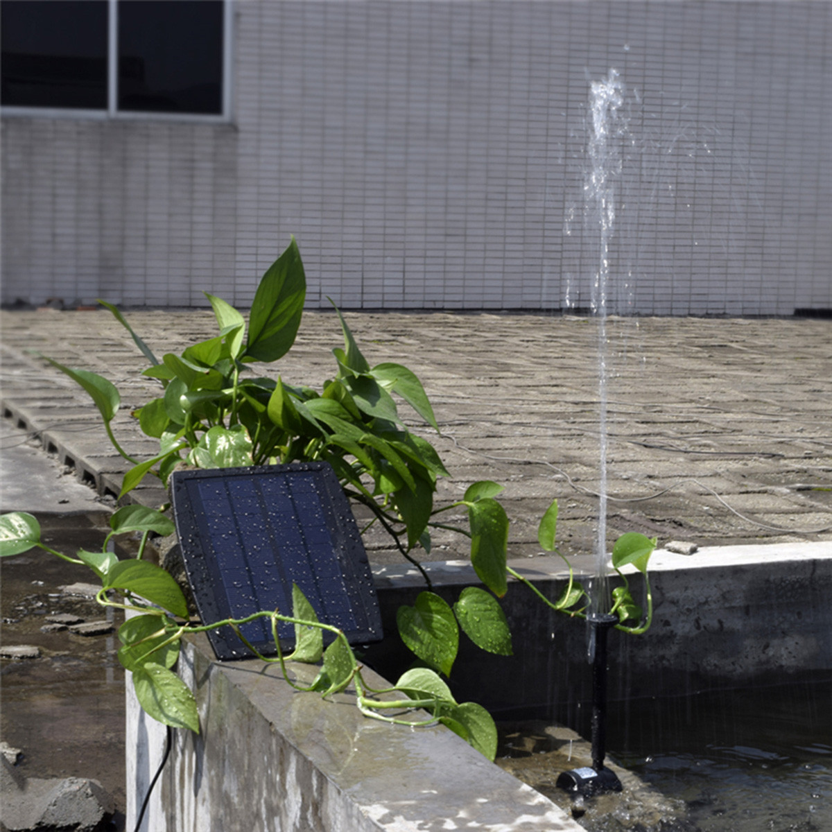 Садовый фонтан для пруда на солнечных батареях Max SiPL ZD70B - фото 2 - id-p150190477