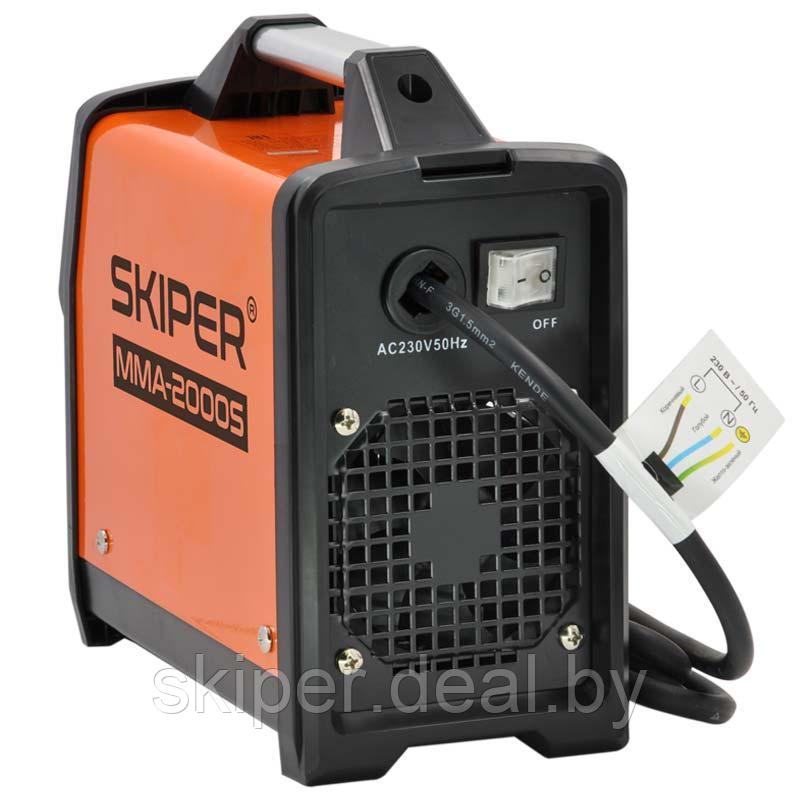 Инвертор сварочный SKIPER MMA-2000S (160-260 В, LED диспл., 120А, 1,6-2,5 мм, электрост. от 6,0 кВт) - фото 4 - id-p149515632