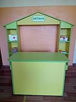 Игровая мебель "Аптека" детская ( стеллаж "Аптека" ДУ-ИМ-016; стол игровой "Аптека" ДУ-ИМ-016.01)