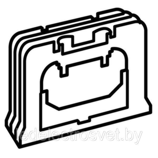 Аксессуары для стыковки коробок накладного монтажа, в вертикальном направлении - фото 1 - id-p150151570