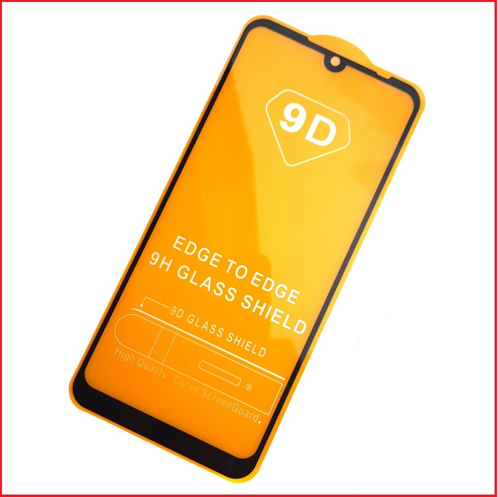 Защитное стекло для Xiaomi Redmi 7 черный (5D-9D с полной проклейкой) Full-Screen