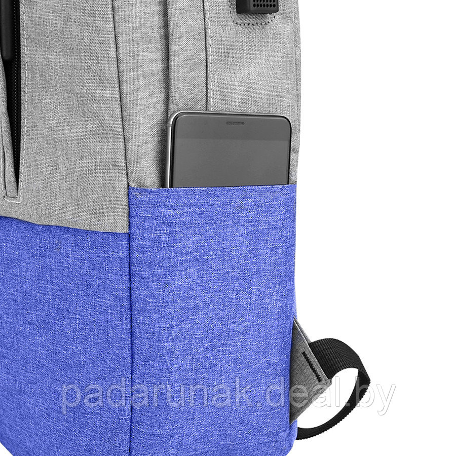 Рюкзак "Urban" (черный/ серый/ синий) - фото 9 - id-p150215658