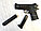 Пистолет металлический STI Tactical с глушителем пневматический на пульках 6мм, фото 3