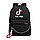 Рюкзак с зарядным кабелем и кабелем для наушников Tik Tok (цвета - черный, розовый), фото 8