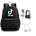 Рюкзак с зарядным кабелем и кабелем для наушников Tik Tok (цвета - черный, розовый), фото 2