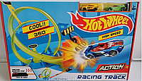 Трек Хот Вилс (Hot Wheels) кольцо с трамплином аналог Хот Вилс,2 машинки , SS300689/927 м