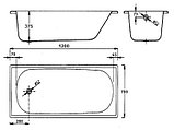 Стальная ванна BLB Europa 120x70, фото 3