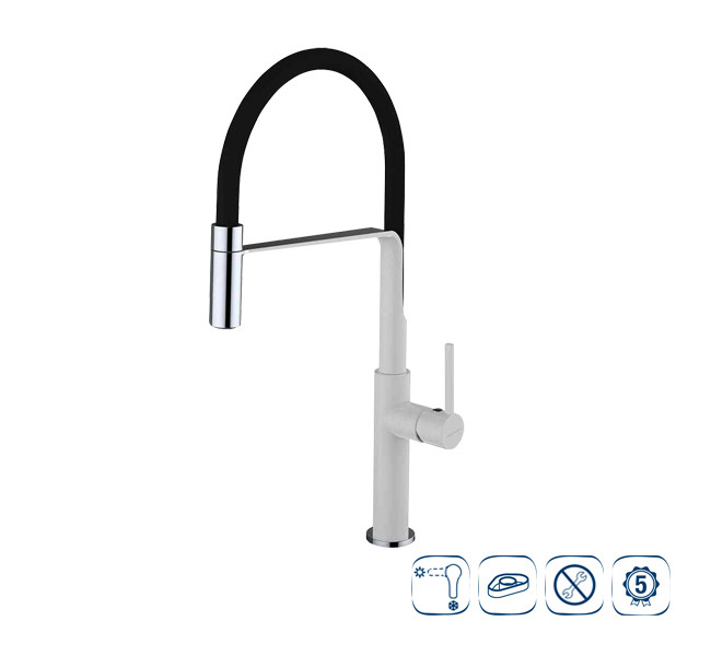 Смеситель для кухонной мойки Clever Chef slim, цвет черный 60146 - фото 5 - id-p150221858