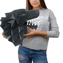 Лютоволк (черный). 3D конструктор - оригами из картона, фото 3