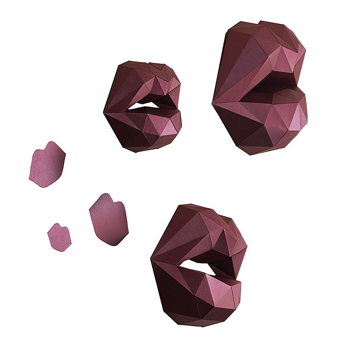 Поцелуи. 3D конструктор - оригами из картона - фото 2 - id-p150224029