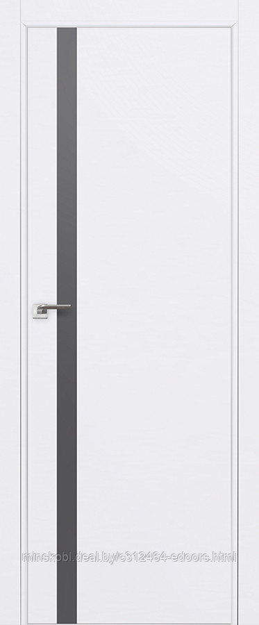 Дверь межкомнатная 6E серебряный мат.лак 800*2000 Аляска матовая с 4-х сторон Eclipse 190