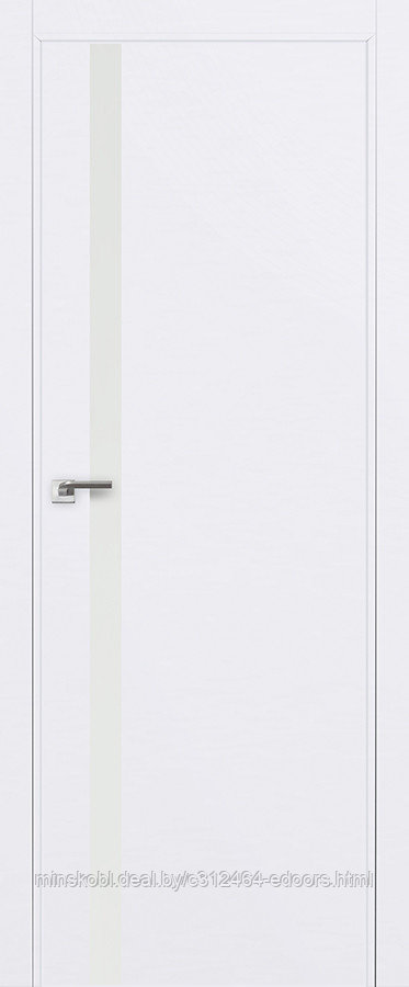 Дверь межкомнатная 6E (ABS) белый лак 800*2000 Аляска кромка в цвет БЕЗ ЗПП БЕЗ ЗПЗ