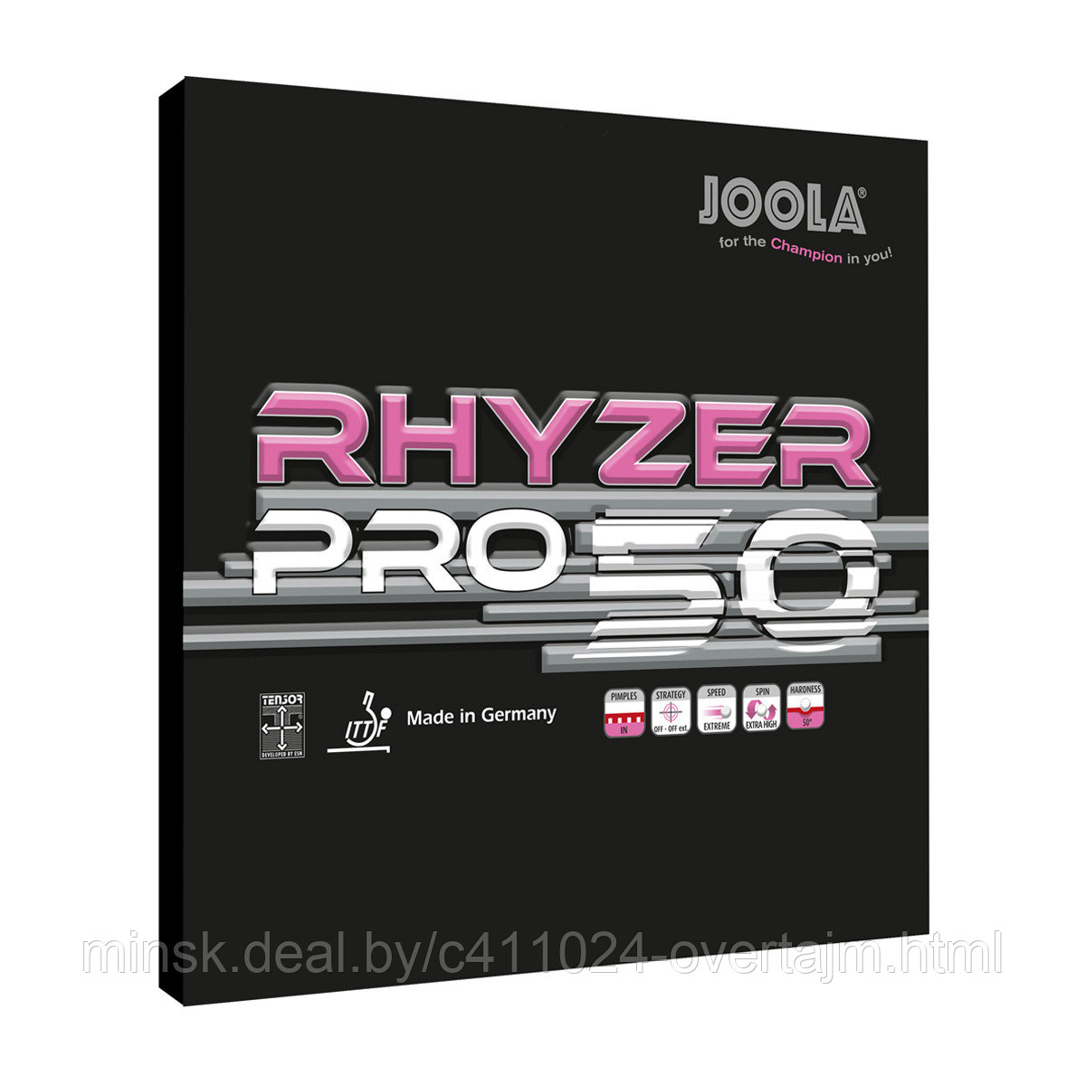 Накладка д/ракетки н/т JOOLA RHYZER PRO50 MAX+ bl арт. 70430 - фото 1 - id-p150233533
