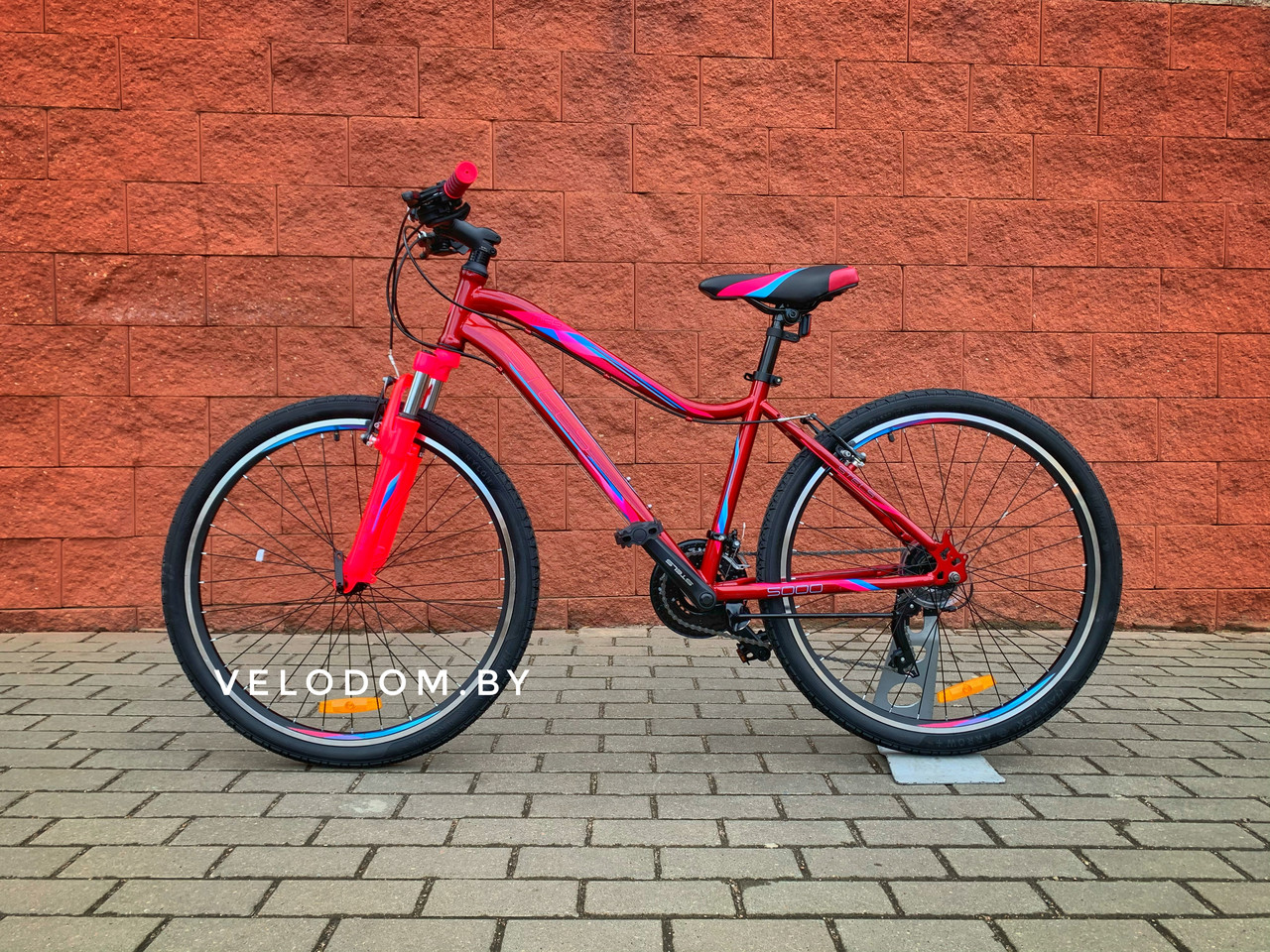 Stels Miss 5000 V 26" K010 вишневый/розовый