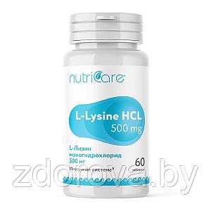L-Лизин 500 мг, 60 таб. (Способствует увеличению объёма мышц, мышечная сила и выносливость)