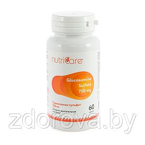 Глюкозамин Сульфат 750 мг, 60 таб. (Переломы, ушибы, вывихи, растяжения, раны, артрит, артроз)