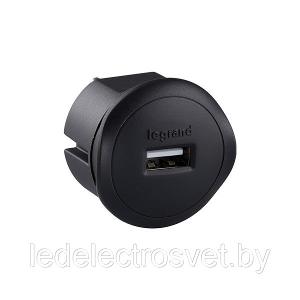Компактное зарядное устройство USB-230В, 1,5А, 5 Вт, черный - фото 1 - id-p150260813