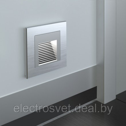 Встраиваемая LED подсветка (белый) WL01-BL-02-LED Серебрянный - фото 4 - id-p150260978