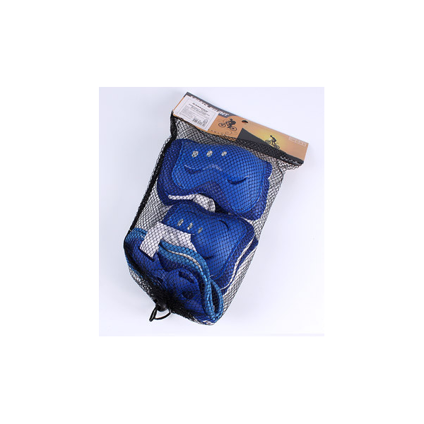 Комплект защиты (колени, локти, запястья) цвет ассорти DV-S-16 Синий - фото 1 - id-p150261254