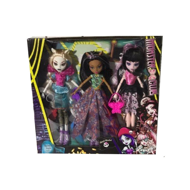 Набор шарнирных кукол Monster High 3шт 1117B - фото 1 - id-p134011613