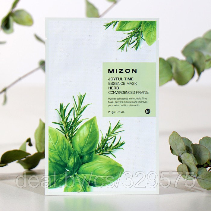 Маска тканевая для лица Mizon с экстрактом трав