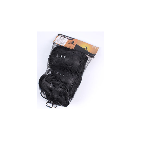 Комплект защиты (колени, локти, запястья) цвет ассорти DV-S-16 Черный - фото 1 - id-p150261255