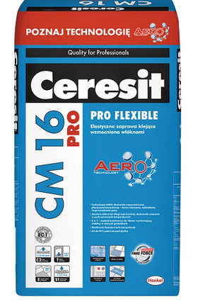Клей для плитки высокоэластичный Ceresit CM 16 PRO, 20 кг., фото 2