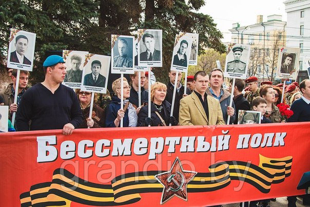 Оформление колонны на парад 9 мая