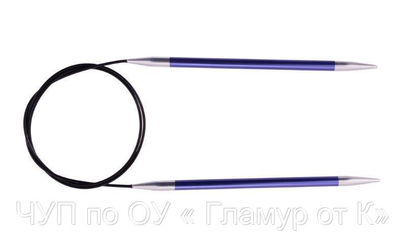 47158 Knit Pro Спицы круговые Zing 3,75мм/100см, алюминий
