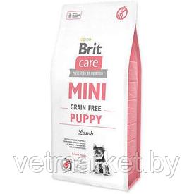 Brit Care корм для щенков мини-пород, ягненок 7 кг (развес)