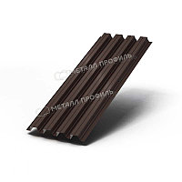 Профилированный лист Н-75x750-A (ПЭ-01-8017-0,7) RAL 8017 Коричневый шоколад