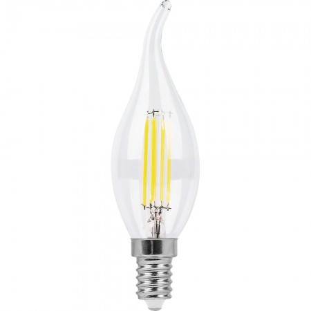 Лампа светодиодная филаментная Feron LB-74 Свеча на ветру E14 9W 2700K 25960 - фото 1 - id-p150295261