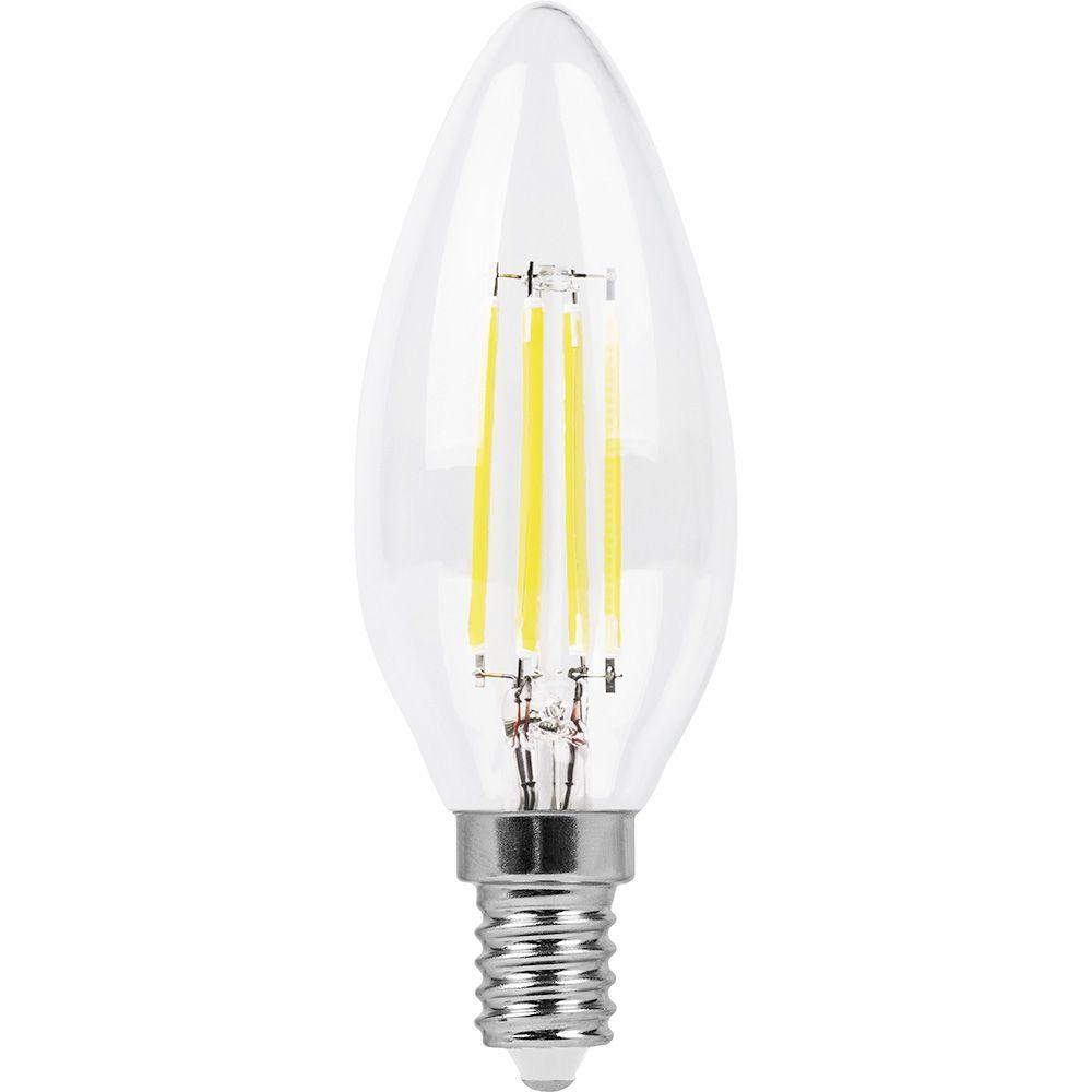 Лампа светодиодная филаментная Feron LB-73 Свеча E14 9W 2700K 25956 - фото 1 - id-p150296430