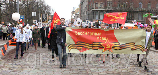 Оформление колонны ко дню победы
