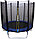 Батут Bebon Sports 10ft (312 см) с внешней сеткой безопасности и лестницей, складные стойки, фото 4