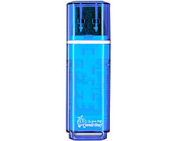 Флешка 16Gb SmartBuy Glossy 16GB (SB16GBGS-B), USB 2.0, синий 555299