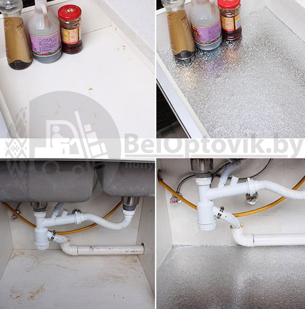 Кухонная алюминиевая фольга - стикер (60смх3м) Масло - защитная и огнестойкая Золото - фото 9 - id-p150311825