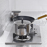 Кухонная алюминиевая  фольга - стикер (60смх3м) Масло - защитная и огнестойкая Золото, фото 7