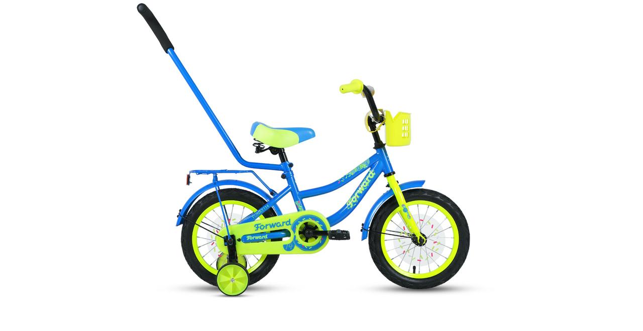 Велосипед детский Forward Funky 14 голубой/ярко-зеленый - фото 1 - id-p150375992